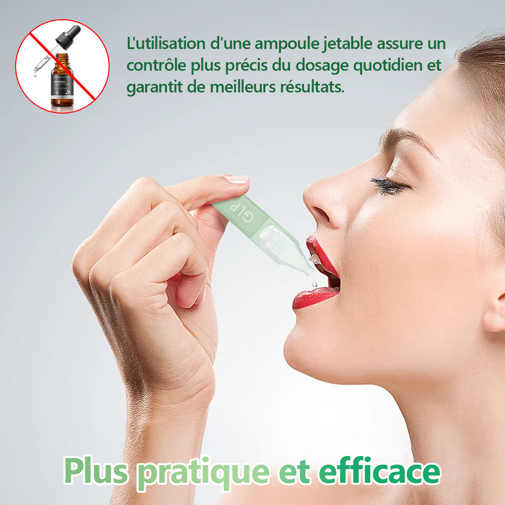 Vente directe en magasin phare recommandée par l'ANSM LERCEA® GLP-1 ampoule buvable équilibre métabolique Obésité, maladies cardiovasculaires, diabète, syndrome d'apnée du sommeil, problèmes articulaires, etc.👑
