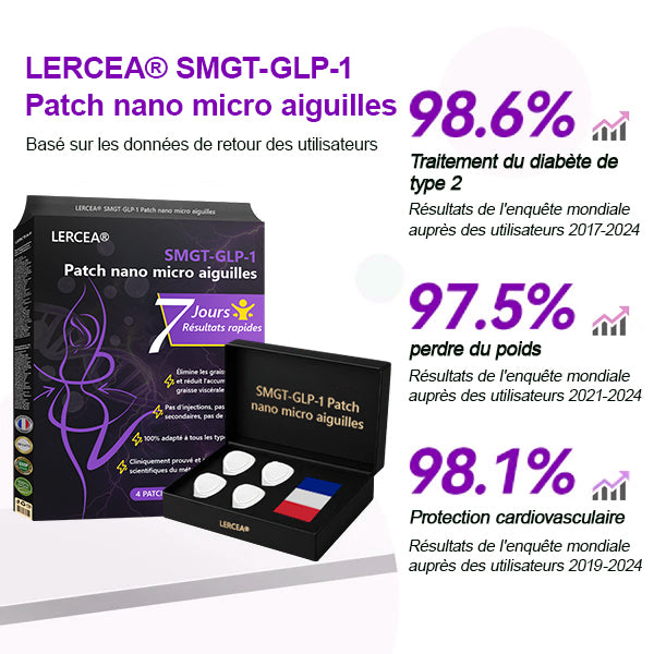 30% de réduction[Voir les résultats en 7 jours]🍀𝑳𝒆𝒓𝒄𝒆𝒂®  𝑺𝑴𝑮𝑻-𝑮𝑳𝑷-1 Patch Amincissant à Micro-Aiguilles Nano（Indolore et durable, il traite le diabète, l'obésité et les maladies cardiovasculaires）🍀