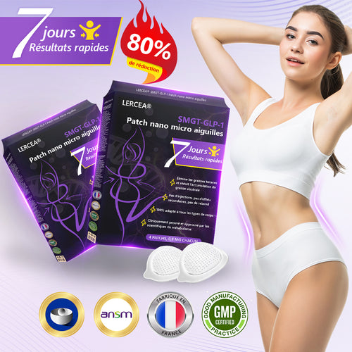 30% de réduction[Voir les résultats en 7 jours]🍀𝑳𝒆𝒓𝒄𝒆𝒂®  𝑺𝑴𝑮𝑻-𝑮𝑳𝑷-1 Patch Amincissant à Micro-Aiguilles Nano（Indolore et durable, il traite le diabète, l'obésité et les maladies cardiovasculaires）🍀