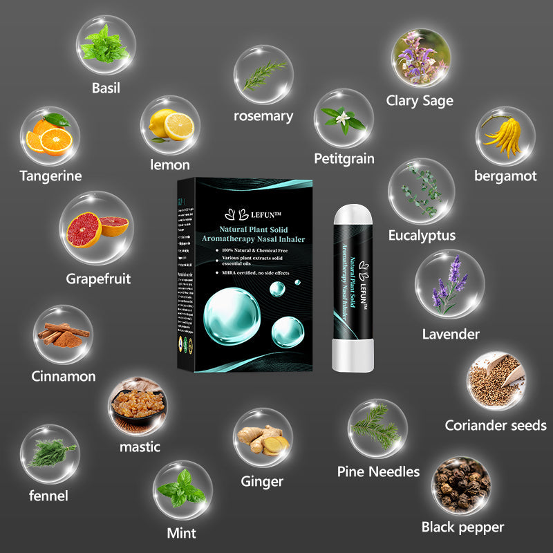 ✨✨LEFUN™ Inhalateur Nasal Aromathérapie à Base de Plantes Naturelles pour Équilibrer le Sucre Sanguin et Réduire les Graisses