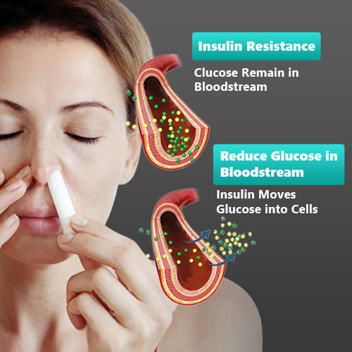 ✨✨LEFUN™ Inhalateur Nasal Aromathérapie à Base de Plantes Naturelles pour Équilibrer le Sucre Sanguin et Réduire les Graisses