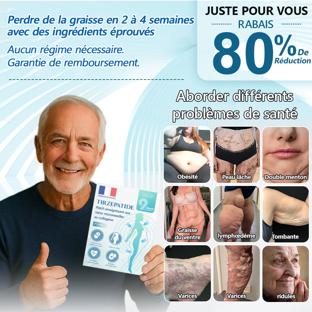 【Dernier jour de promo - 60% de réduction🌐】🌟𝑳𝒆𝒓𝒄𝒆𝒂® 𝐏𝐚𝐭𝐜𝐡 𝐍𝐀𝐍𝐎-𝐌𝐢𝐜𝐫𝐨𝐧𝐞𝐞𝐝𝐥𝐞𝐬 𝐒𝐚𝐧𝐭é & 𝐌𝐢𝐧𝐜𝐞𝐮𝐫（Sans douleur · Libération continue 24h/24 · Perdez 9 kg RAPIDEMENT · Réduction de sucre jusqu’à 90 % ）🌟