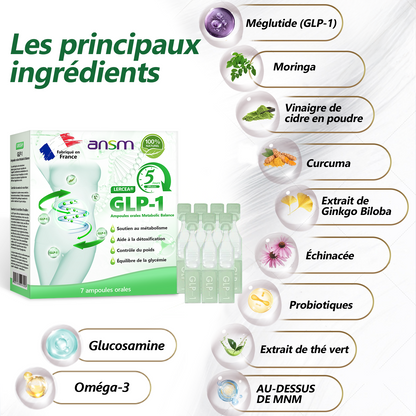 𝑩𝒐𝒖𝒕𝒊𝒒𝒖𝒆 𝑶𝒇𝒇𝒊𝒄𝒊𝒆𝒍𝒍𝒆🏆🏆|𝐋𝐄𝑹𝑪𝐄𝐀® Ampoules Orales Équilibre Métabolique GLP-1 Obésité, maladies cardiovasculaires, diabète, apnée du sommeil, troubles articulaires et autres affections